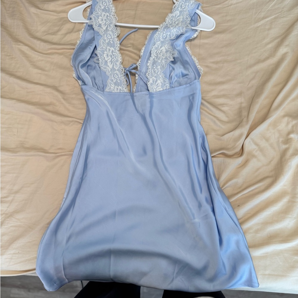 Faux Silk Laced Dress
